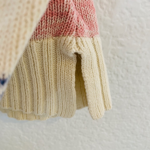 Chaps Knit Sweater Large Stripes Preppy Linen Cotton Blend Jumper - Picture 9 of 13